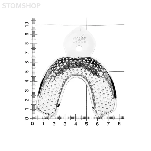 Ложка слепочная нижняя с перфорацией, L | HLW Dental Instruments (Германия)