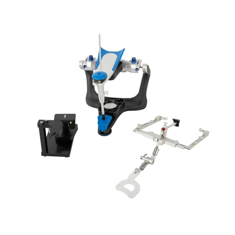 CR full set - артикулятор, цвет корпуса голубой, в комплекте с лицевой дугой, аналог Amann Girbach | Guanmei (Китай)