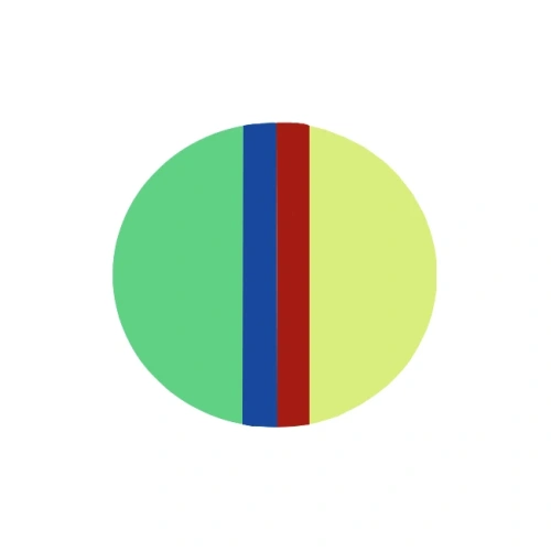 Erkoflex multicoloured - термоформовочные пластины, четырехцветные, круглые, диаметр 120 мм, 1 шт. | Erkodent (Германия)