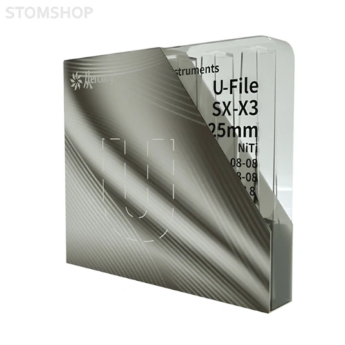 File Type U Plus - машинные файлы для эндолечения, 019/.04, 018/.02, 020/.04, 020/.07, 025/.08, 030/.09, 6 шт. в наборе | Mercury (Китай)