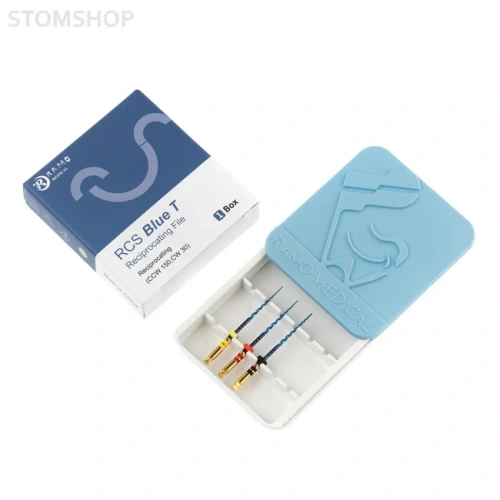 RCS Blue T Reciprocating - машинные файлы, размеры 20/06, 25/06, 40/06, длина 21 мм, 3 шт. | Ramo Medical (Китай)