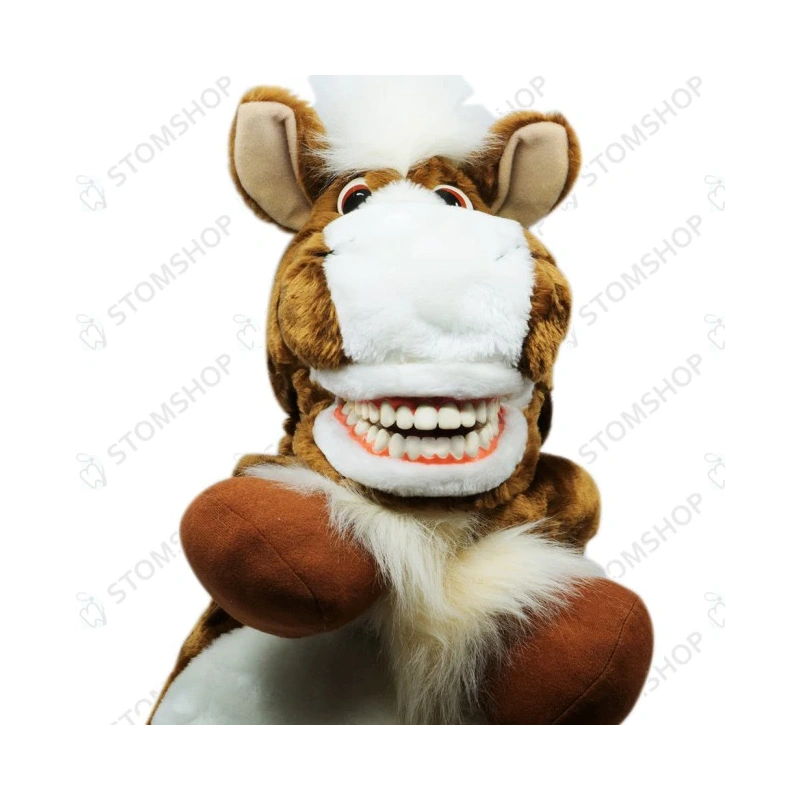 Putzi-Petz Horse Jimmy - наручная игрушка с челюстью-типодонтом конь Джимми | Hager & Werken (Германия)