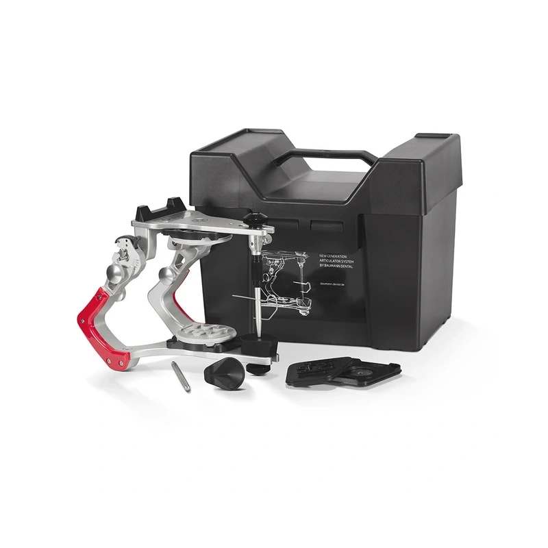Arto XP 3s + Adesso Multisplit Junior - артикулятор с монтажными пластинами, среднеанатомический Non-Arcon, с функцией бокового смещения, 126 мм | Baumann Dental GmbH (Германия)