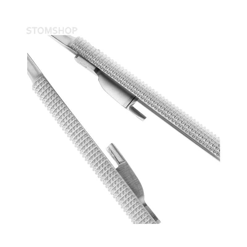 Иглодержатель хирургический прямой Castroviejo-Gomel TC, длина 140 мм | HLW Dental Instruments (Германия)