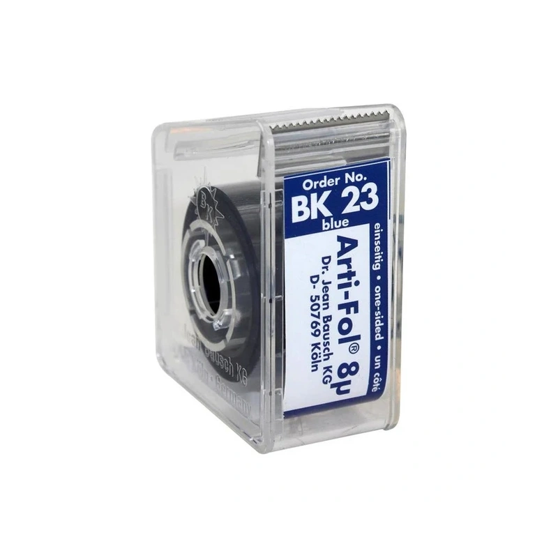 Bausch BK 23 Arti-Fol - фольга окклюзионная односторонняя синяя, толщина 8 мкм, рулон 22 мм x 20 м | Bausch (Германия)