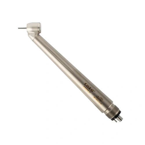 CX209-D-SP - турбинный наконечник из титанового сплава, со стандартной головкой, с углом наклона головки 45°, без света, с кнопочным зажимом | COXO (Китай)