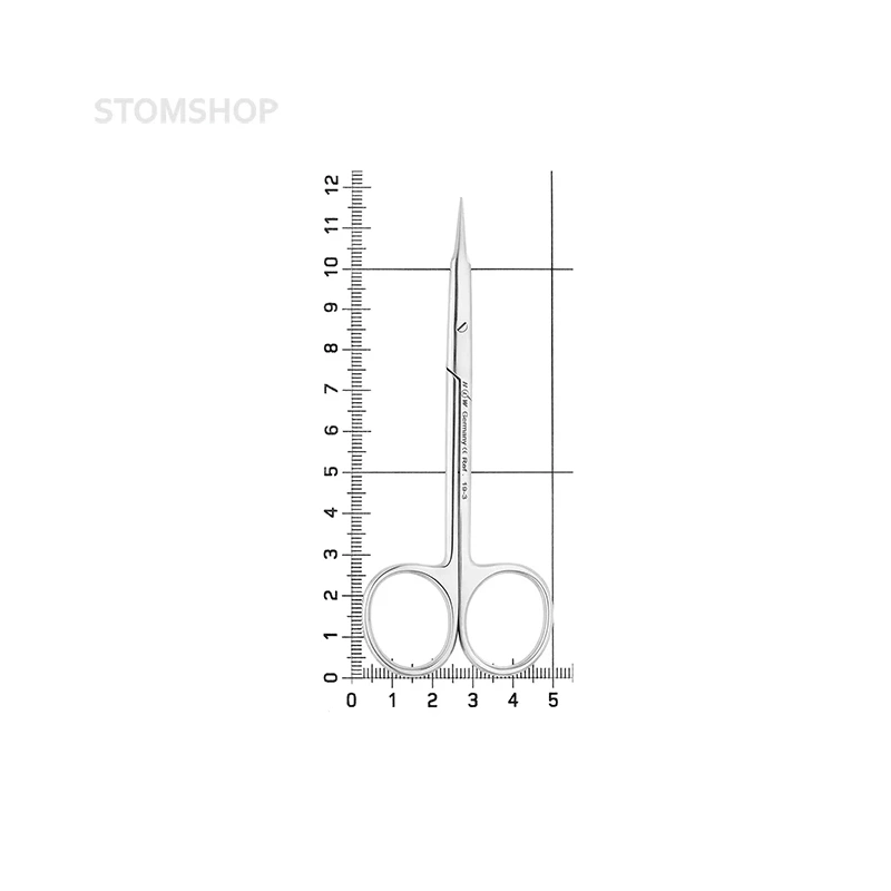 Ножницы хирургические прямые Stevens, 115 мм | HLW Dental Instruments (Германия)
