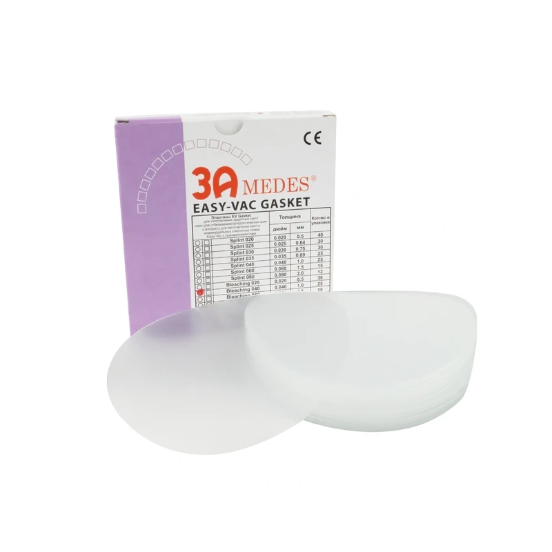 EV Gasket Bleaching 040 - пластины для изготовления капп для отбеливания, круглые (125x1,0 мм), 25 шт. | 3A MEDES (Ю. Корея)