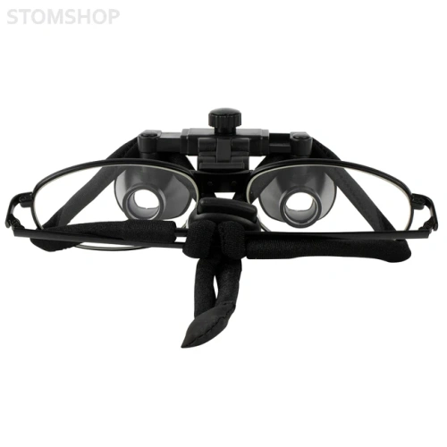 CO3.5X + Titanium frame - бинокулярные лупы системы Flip-up на титановой оправе, увеличение 3.5x, черный цвет | Ymarda (Китай)