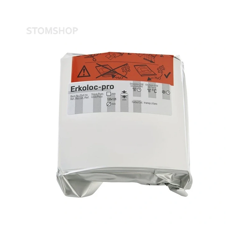 Erkoloc-pro - термоформовочные пластины, цвет розовый, квадратные, 125?125 мм, 10 шт. | Erkodent (Германия)