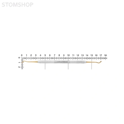 Моделировщик фиссур, 2,5-2,0 мм, нитрид титановое покрытие | HLW Dental Instruments (Германия)