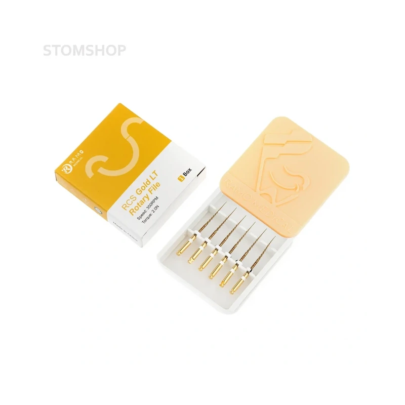 RCS Gold LT Rotary - машинные файлы, размер S2, длина 25 мм, 6 шт. | Ramo Medical (Китай)