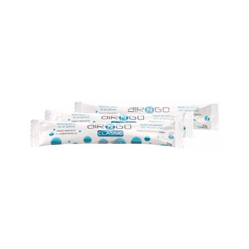 Air-N-Go Classic Powder Neutral - порошок для струйного полирования и чистки зубов, нейтральный вкус, 50x20 г | Satelec Acteon Group (Франция)