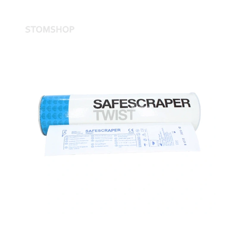 Safescraper TWIST - одноразовый костный скребок, изогнутый, 10 шт. | META (Италия)