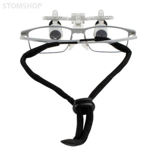 EMD4.0X + Titanium frame - эргономичные бинокулярные лупы системы Flip-up на титановой оправе, с асинхронной регулировкой межзрачкового расстояния, увеличение 4.0х | Ymarda (Китай)