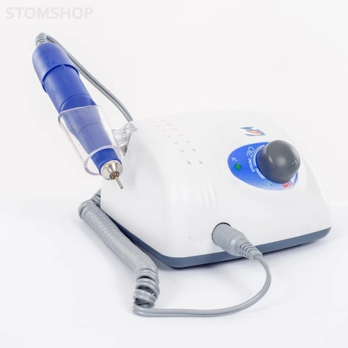 STRONG 210 105L N - зуботехнический щеточный микромотор с наконечником 105L N и педалью включения-выключения, с сумкой, 35000 об/мин | Saeshin (Ю. Корея)