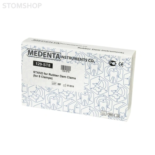 129-ST8 - подставка для 8 креплений Раббер Дам Медента | Medenta Instruments Co. (Пакистан)