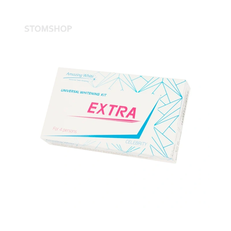 Amazing White Universal Extra 37% + activator agent на 4 персоны - набор для эффективного отбеливания с лампой или без | Amazing White (США)