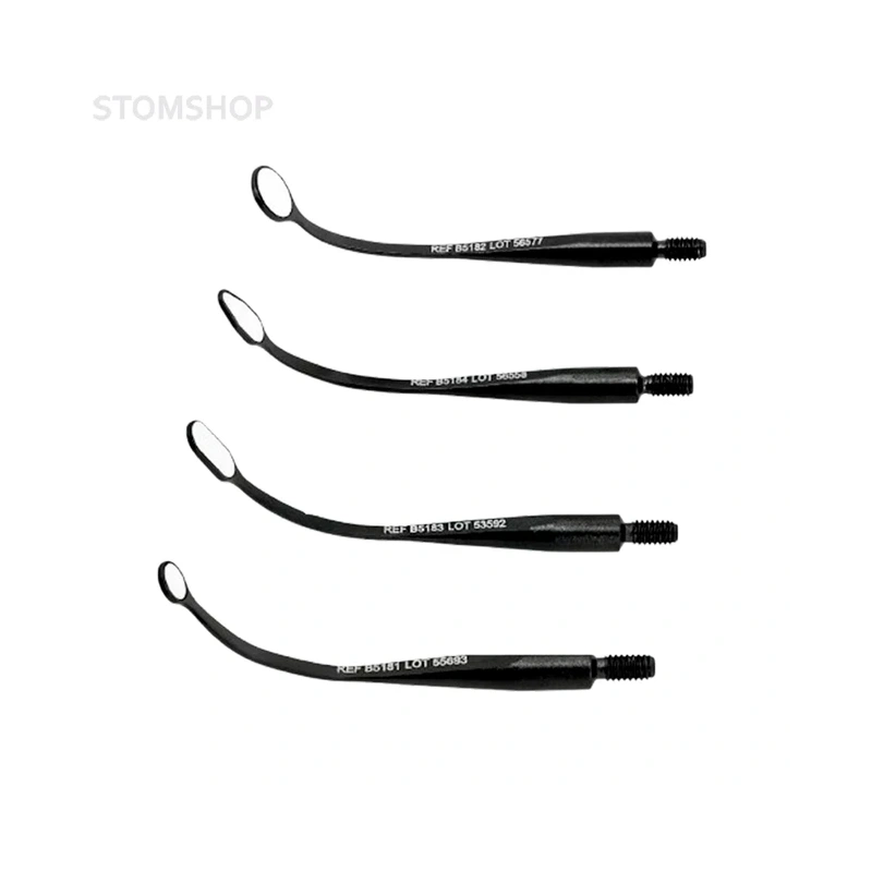 BLACK MICROflex ultra - стоматологическое ультраяркое микрозеркало с гнущейся ручкой, антибликовое DLC-покрытие, диаметр 5 мм | Hahnenkratt (Германия)
