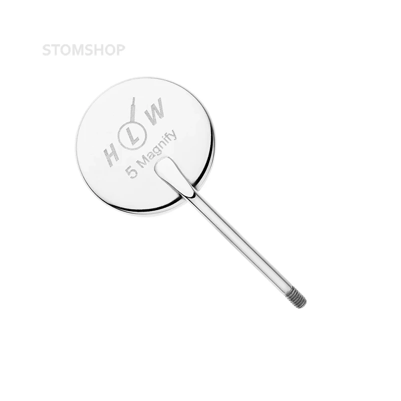 Зеркало стоматологическое увеличительное №5, 24 мм (упак 12 шт) | HLW Dental Instruments (Германия)