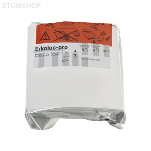 Erkoloc-pro - термоформовочные пластины, цвет синий, квадратные, 125?125 мм, 10 шт. | Erkodent (Германия)