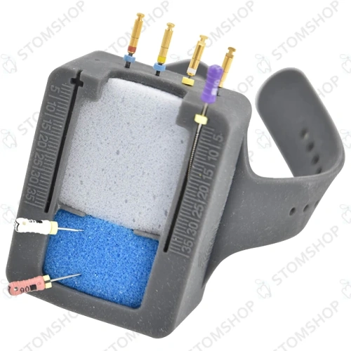 ERGO Starter kit + Foam refill - силиконовый браслет для организации и чистки эндодонтических инструментов с набором губок, 48 шт. | Style Italiano (Италия)