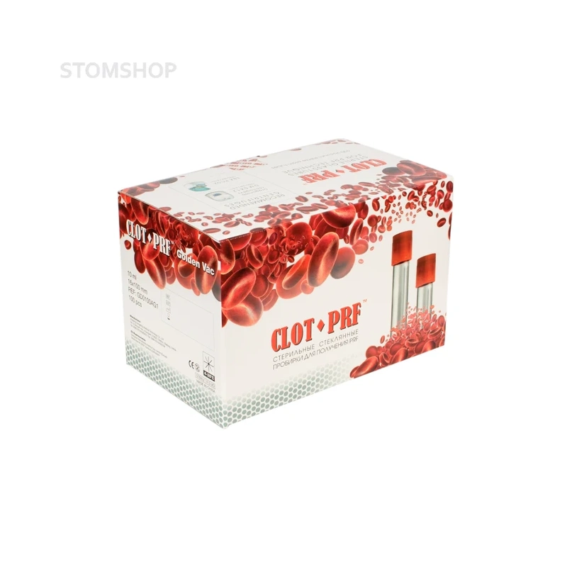 CLOT-PRF - стеклянные пробирки для A-PRF, 10 мл, 100 шт. | Shandong Chengwu Medical Products Factory (Китай)