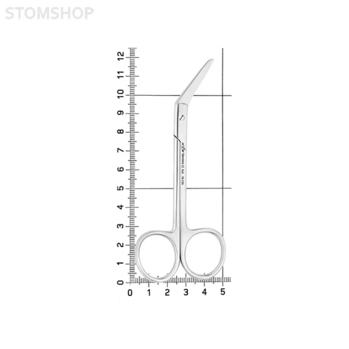 Ножницы хирургические угловые для снятия швов Nahtschere,115 мм | HLW Dental Instruments (Германия)