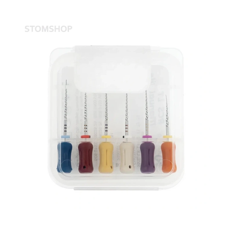 RCS LT - ручные файлы, размеры LX, L1, L2, T1, T2, T3, длина 21 мм, 6 шт. | Ramo Medical (Китай)
