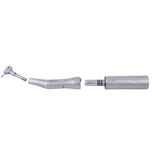 120 L (Ti) - угловой наконечник с фиброопткой, 1:1 (нижняя часть), титановый корпус | Chirana (Словакия)
