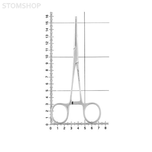 Зажим хирургический с зубчиками изогнутый Kocherklemme, 15 см | HLW Dental Instruments (Германия)
