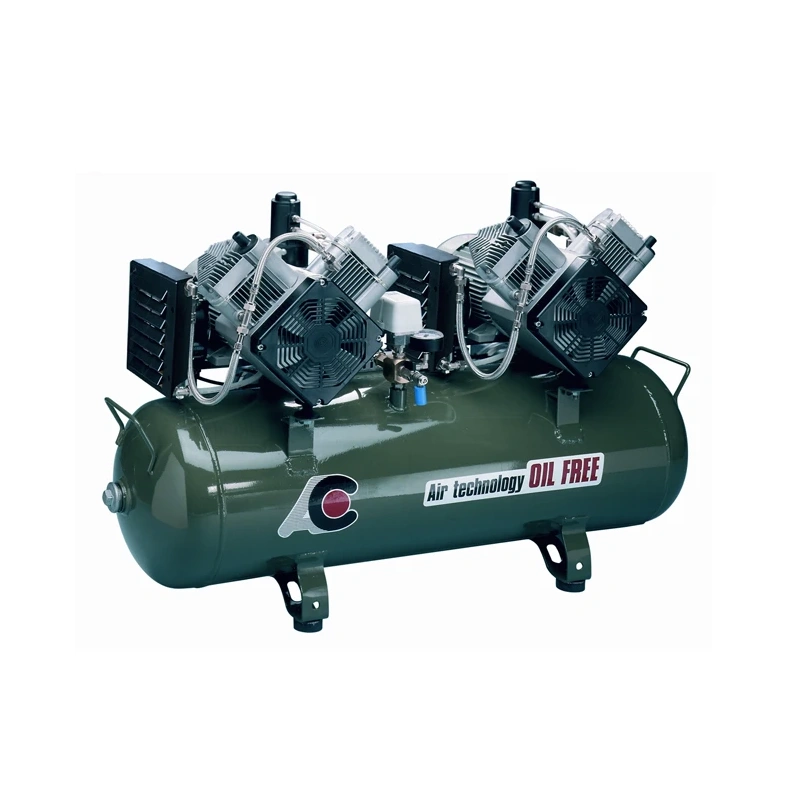 Cattani 300-952 - безмасляный стоматологический компрессор для 16-ти стоматологических установок, с 2 шестицилиндровыми двигателями, c 4 осушителями, с ресивером 300 л, 952 л/мин | Cattani (Италия)
