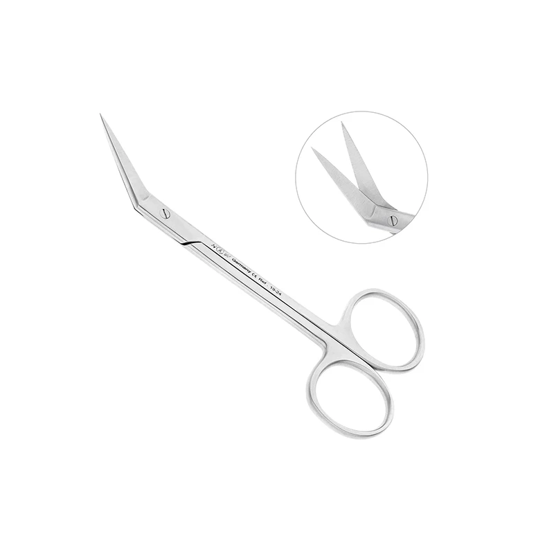 Ножницы хирургические угловые Fadenschere, 115 мм | HLW Dental Instruments (Германия)