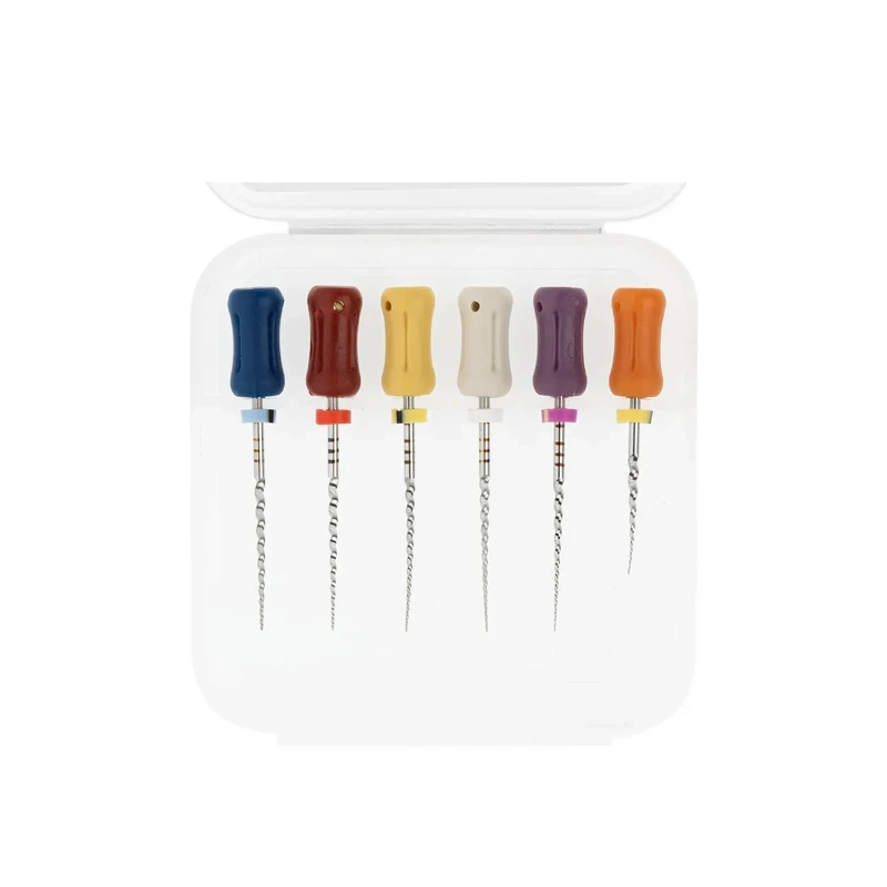 RCS LT - ручные файлы, размеры LX, L1, L2, T1, T2, T3, длина 25 мм, 6 шт. | Ramo Medical (Китай)