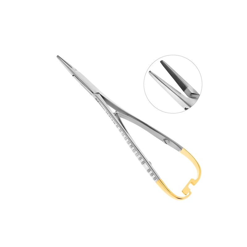 Иглодержатель хирургический Mini-Head Lichtenberg TC, длина 140 мм | HLW Dental Instruments (Германия)