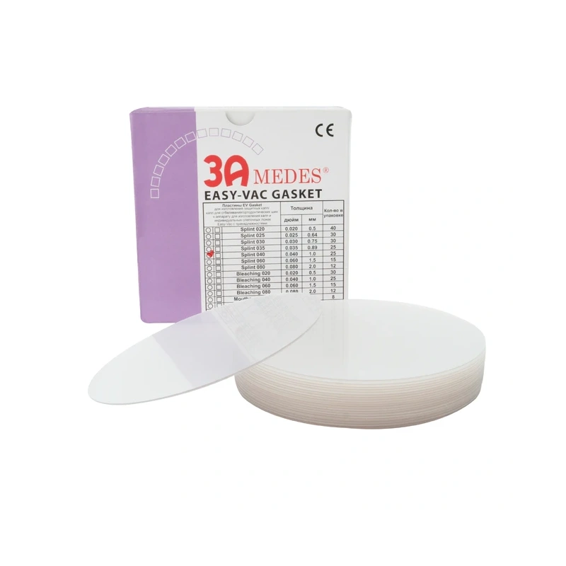 EV Gasket Splint 040 - пластины для изготовления ортодонтических шин, круглые (125x1,0 мм), 25 шт. | 3A MEDES (Ю. Корея)