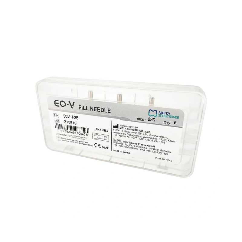 EQ-V Fill Needle - набор игл для экструзии гуттаперчи, 23G, упаковка 6 шт. | Meta Biomed (Ю. Корея)