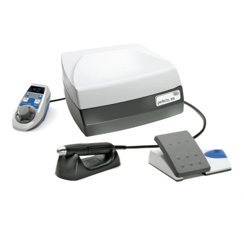 Perfecta 300 LA-323 T - настольный бесщеточный зуботехнический микромотор с наконечником и педалью, 40000 об/мин | W&H DentalWerk (Австрия)