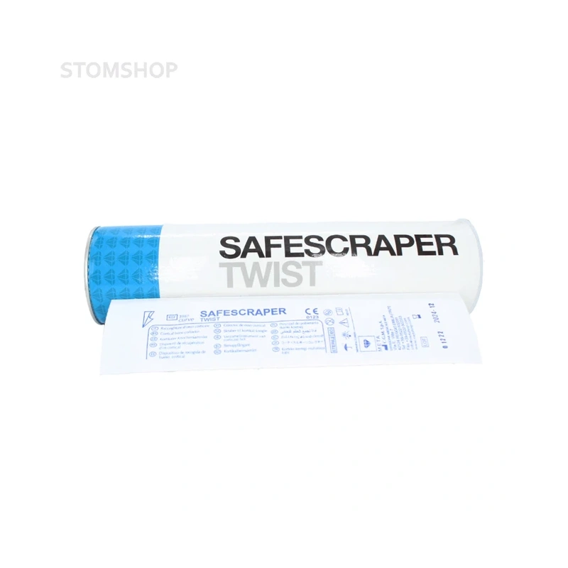 Safescraper TWIST - одноразовый костный скребок, прямой | META (Италия)