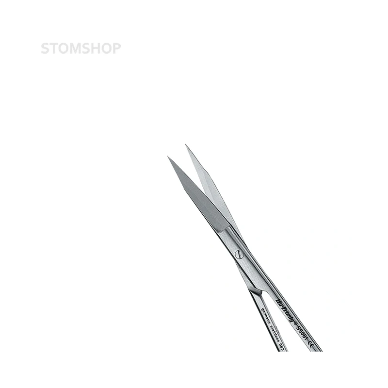 S5081 - ножницы Goldman-Fox микрохирургические, форма №5081, серия Perma Sharp, изогнутые, зубчатые, остроконечные, длина 125 мм | Hu-Friedy (США)