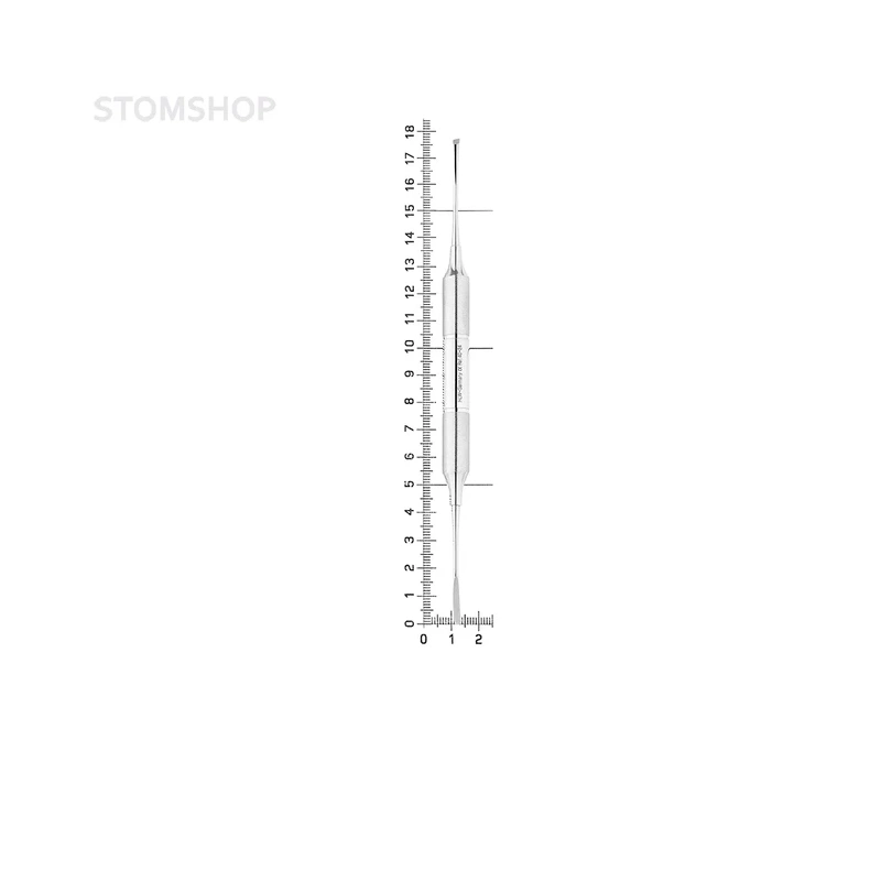 Распатор, ручка DELUXE, диаметр 10 мм, 2,5-2,5 мм | HLW Dental Instruments (Германия)