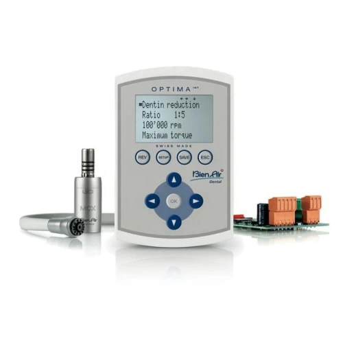 Optima MCX INT - встраиваемая система с блоком управления, шлангом, микромотором MCX LED и внешним устройством управления | Bien-Air (Швейцария)