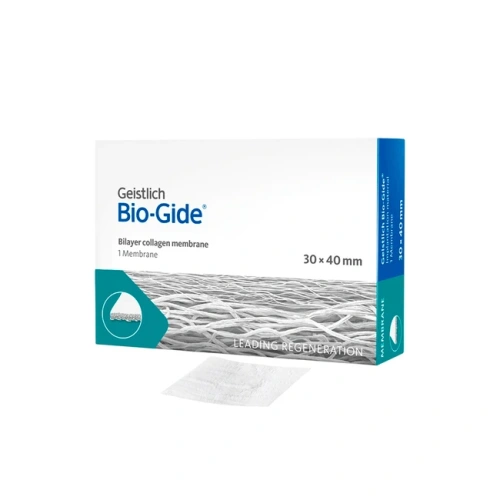 BIO-GIDE - резорбируемая двухслойная барьерная мембрана, 30х40 мм | Geistlich Pharma (Швейцария)