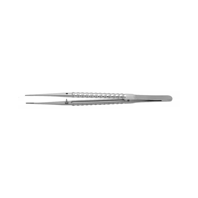 Micro forceps - атравматический микрохирургический прямой пинцет, с насечками, длина 173 мм, ширина 0,8 мм | Devemed (Германия)