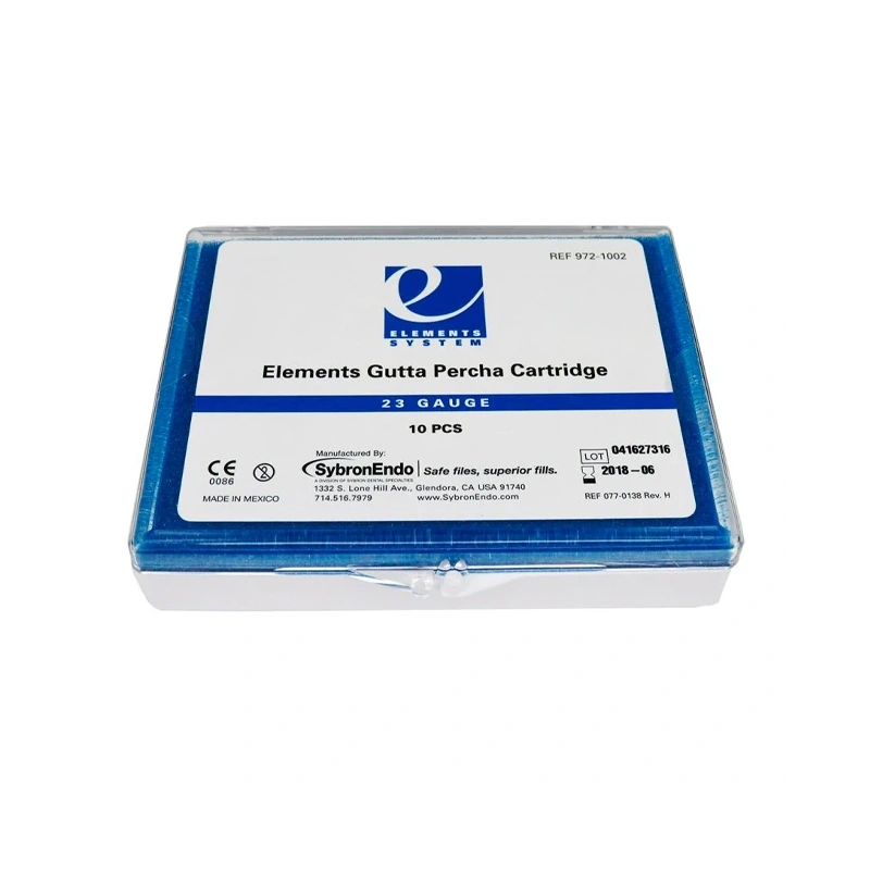 Elements Gutta Percha Cartridge - гуттаперча в картриджах, средняя вязкость, 23 GA, 10 шт. | Kerr (США)