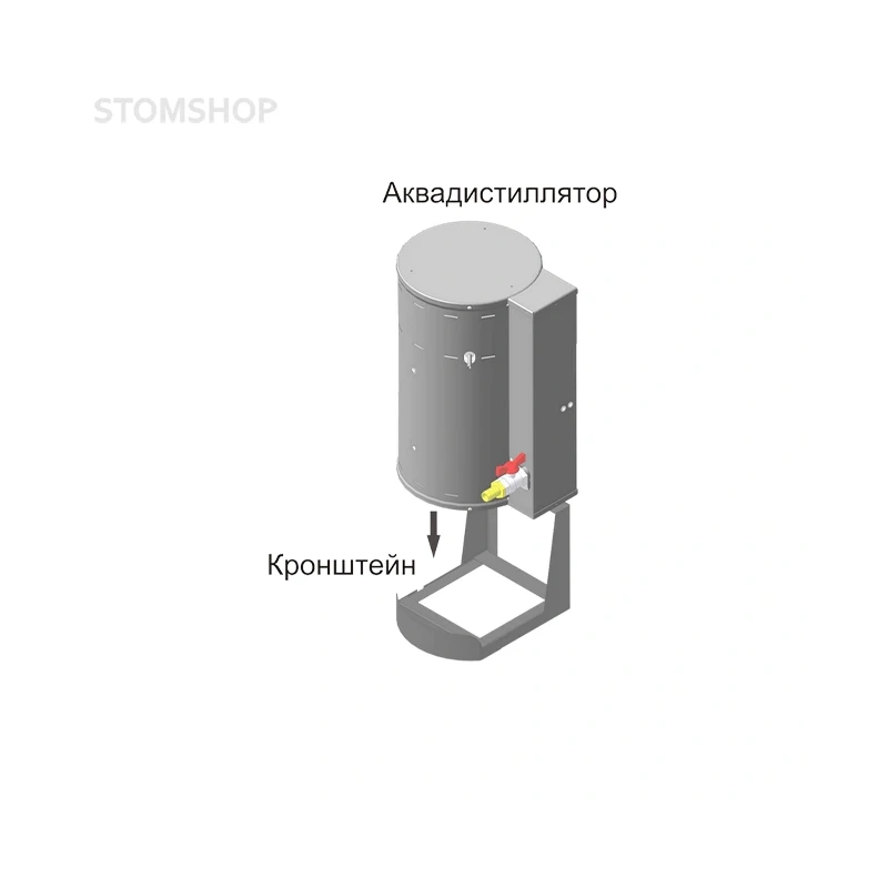 Кронштейн для крепления дистилляторов АЭ-10 и АЭ-15 на стену | Ливам ПФ (Россия)