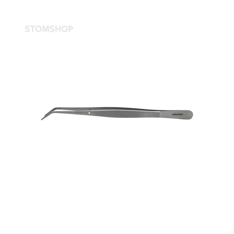 Пинцет анатомический Smooth Jaws, изогнутый, с фиксатором, длина 200 мм | Apexmed International B.V. (Нидерланды)