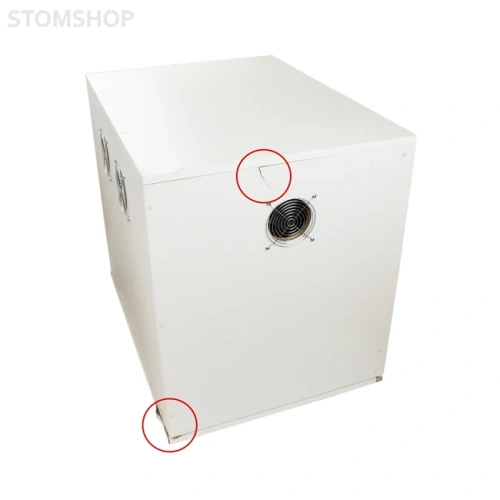 JW-032C - безмасляный компрессор для двух стоматологических установок, с ресивером 60 л, с кожухом, 200 л/мин (уцененный товар) | Junwei (Китай)