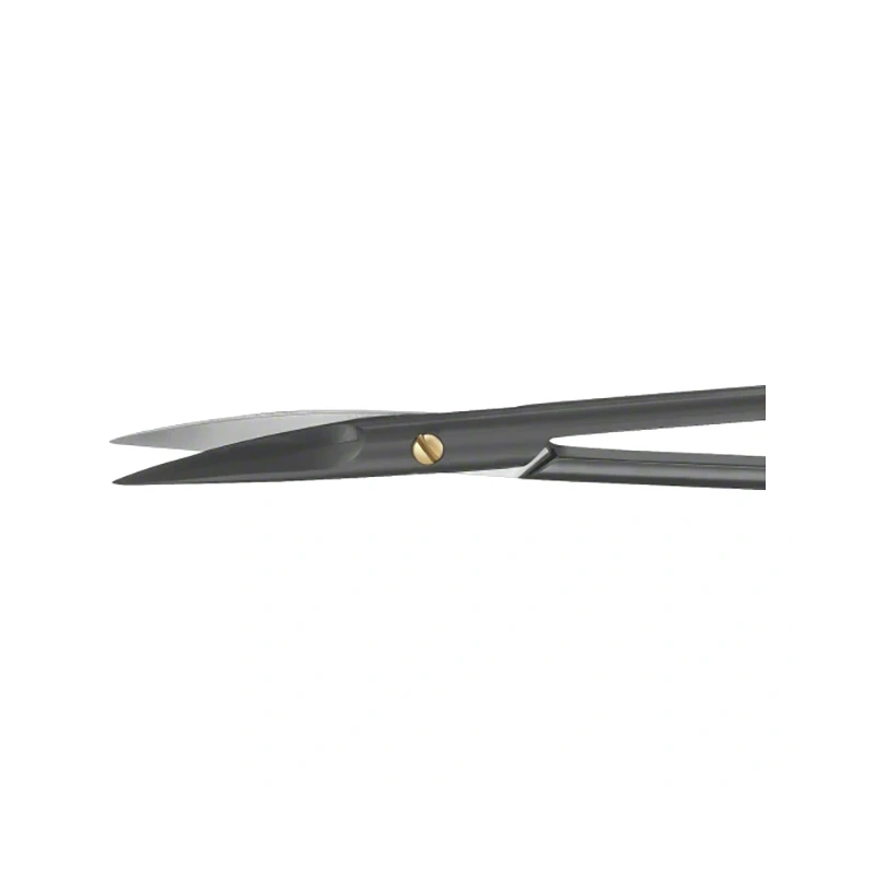BC211B - ножницы хирургические, изогнутые, остроконечные, серия Noir, длина 110 мм | B. Braun (Германия)