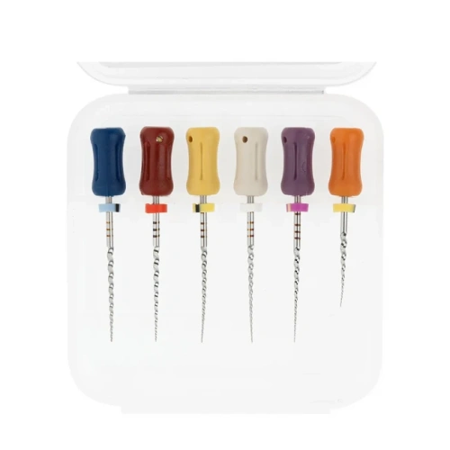 RCS LT - ручные файлы, размеры LX, L1, L2, T1, T2, T3, длина 31 мм, 6 шт. | Ramo Medical (Китай)